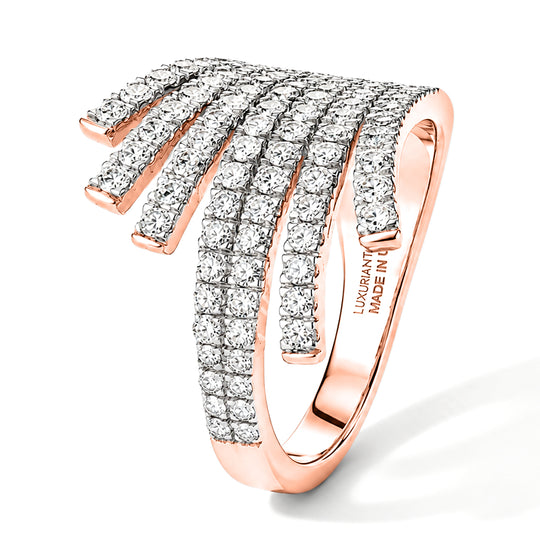 LUXURIANT DIAMOND - Lab Grown Diamant SI-GH Ring 925 Silber Rhodiniert (Größe 20.00) (7-12 Werktage Lieferzeit) ca. 1,00 ct