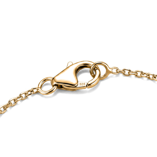 LUXURIANT DIAMOND - Lab Grown Diamant SI-GH Armband ca. 19 cm 925 Silber 750 Gelbgold Vermeil