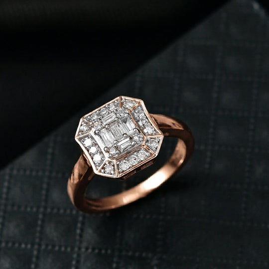 LUXURIANT DIAMOND - Lab Grown Diamant SI-GH Ring 925 Silber Rhodiniert (Größe 22.00) (7-12 Werktage Lieferzeit) ca. 0,50 ct