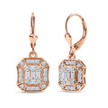 LUXURIANT DIAMOND - Lab Grown Diamant SI-GH Ohrringe 925 Silber 750 Roségold vermeil ca. 1,00 ct.