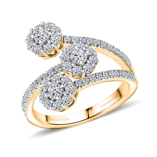 LUXURIANT DIAMOND - Lab Grown Diamant SI-GH Ring 925 Silber Rhodiniert (Größe 22.00) ca.1,00 ct