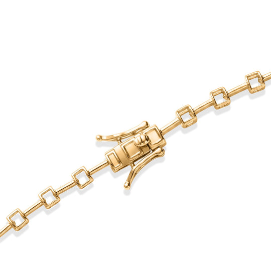 LUXURIANT DIAMOND - Lab Grown Diamant SI-GH SGL-zertifiziert Halskette ca. 45 cm 925 Silber 750 Gelbgold vermeil ca. 3,00 ct.