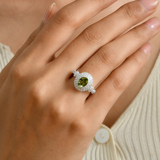 D'Joy AA, Moissanit Ring 925 Silber Rhodiniert (Größe 17.00)   (10-16 Werktage Lieferzeit) ca. 1,94 ct