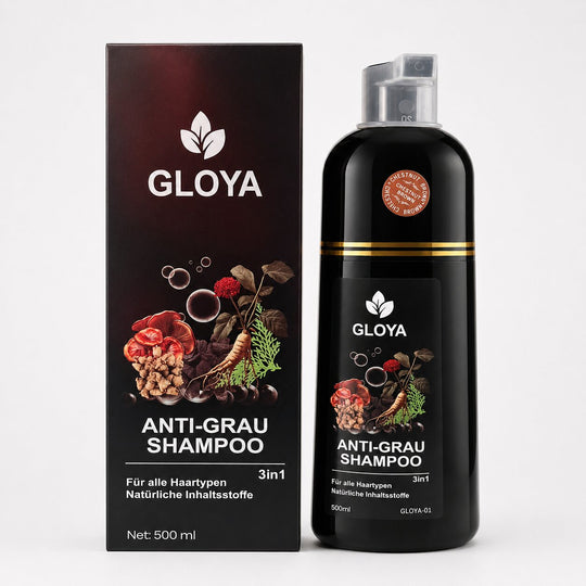 Gloya Anti-Grau Haarfärbe-Shampoo, Kastanienbraun