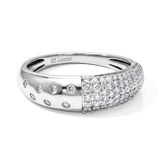 LUXURIANT DIAMOND - Lab Grown Diamant SI-GH Ring 925 Silber Rhodiniert (Größe 21.00) ca. 0,49 ct