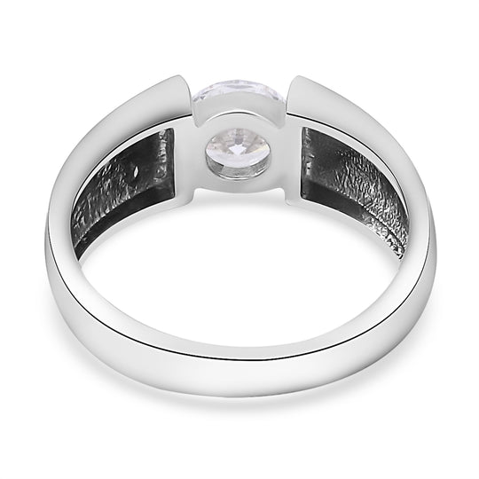 LUSTRO STELLA - Weißer Zirkonia Ring 925 Silber rhodiniert ca. 1,35 ct