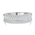 LUSTRO STELLA - weißer Zirkonia Ring, 925 Silber rhodiniert (Größe 16.00) ca. 9,27 ct