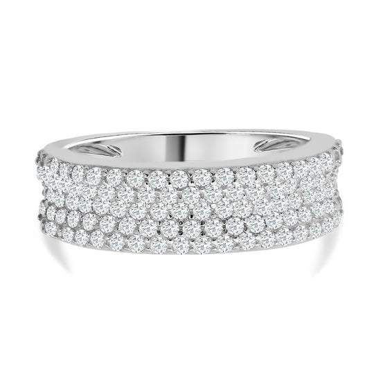 Lustro Stella - weißer Zirkonia Ring, 925 Silber rhodiniert (Größe 20.00) ca. 0.93 ct