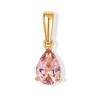 D'Joy AA Blush Turmalin Anhänger 925 Silber 750 Gelbgold vermeil ca. 0,81 ct.
