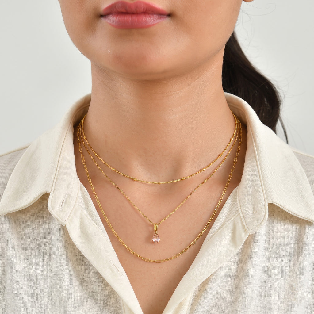 D'Joy AA Blush Turmalin Anhänger 925 Silber 750 Gelbgold vermeil ca. 0,81 ct.