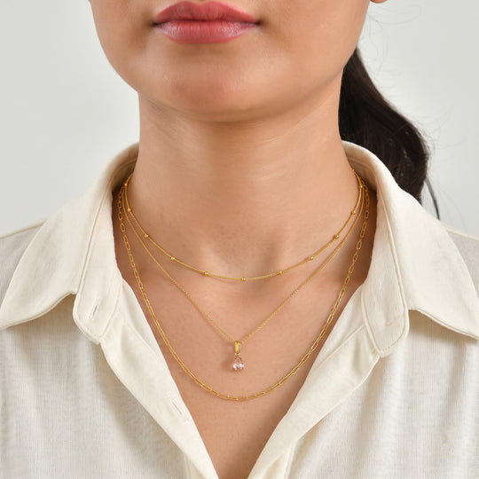 D'Joy AA Blush Turmalin Anhänger 925 Silber 750 Gelbgold vermeil ca. 0.81 ct