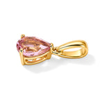 D'Joy AA Blush Turmalin Anhänger 925 Silber 750 Gelbgold vermeil ca. 0,81 ct.