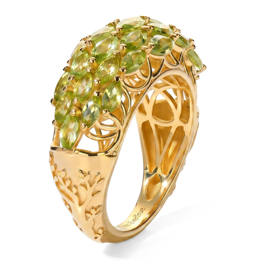 EVER TRUE Peridot Arizona Ring Reine Bronze (Größe 21.00) ca. 3,35 ct