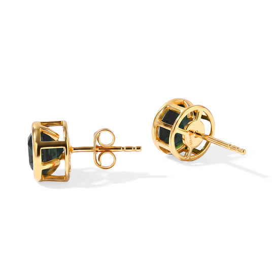 D'Joy Alexandrit Quarz Triplette Ohrringe 925 Silber Gold ca. 3,19 ct.
