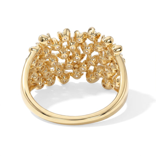 LUXURIANT DIAMOND - Lab Grown Diamant SI-GH Ring 925 Silber 750 Gelbgold vermeil (Größe 21.00) ca. 2,00 ct (10-15 Werktage Lieferzeit) 2.00 ct