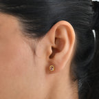 D'Joy AA Blush Turmalin Ohrringe 925 Silber 750 Gelbgold vermeil ca. 0,70 ct.
