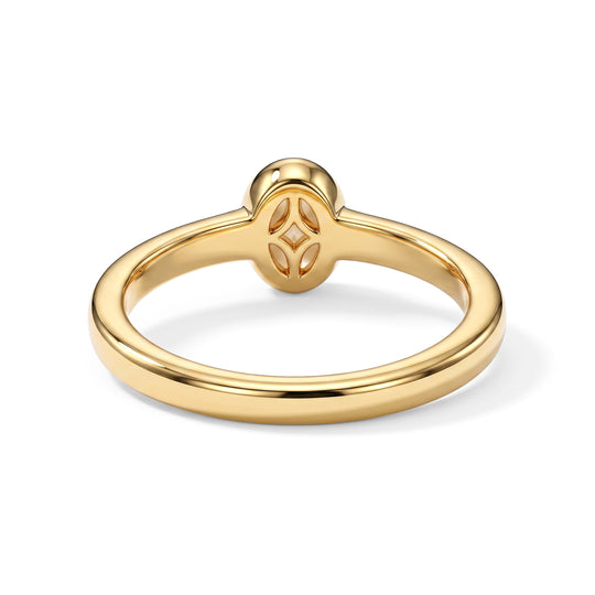 EverTrue AA natürlicher, äthiopischer Welo Opal Ring, Messing mit Gelbgold E-Beschichtung - 0,37 ct.