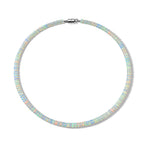 EVER TRUE Natürlicher, äthiopischer Welo Opal Halskette ca. 45 cm 316L Edelstahl ca. 37,00 ct.