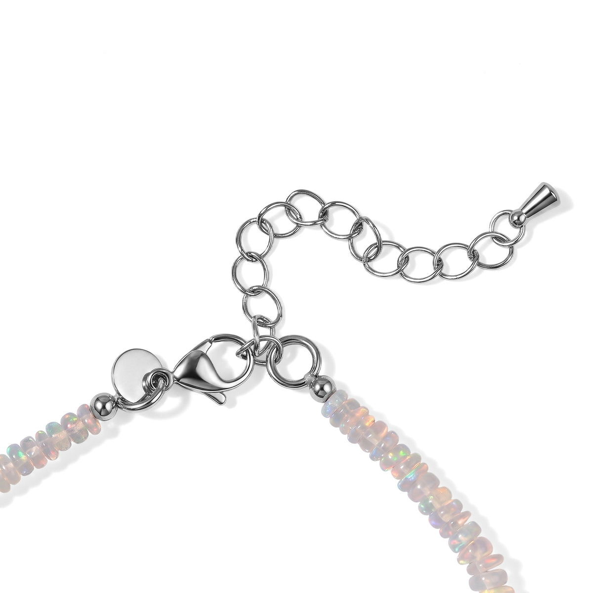 EVER TRUE Natürlicher, äthiopischer Welo Opal Armband ca. 19 cm mit 5 cm Extender, 316L Edelstahl ca. 18.00 ct