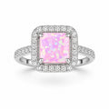 Mehfarbiger Zirkonia Ring Nickelfreies Messing (Größe 16.50)
