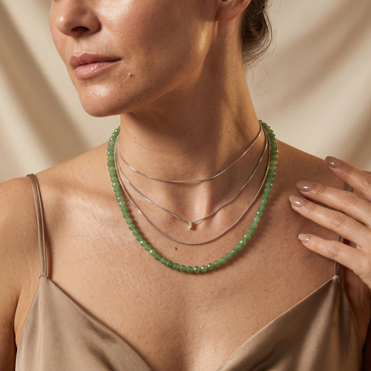 EVER TRUE Karneol Halskette ca. 50 cm 316L Edelstahl ca. 135.00 ct