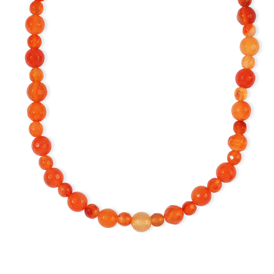 EVER TRUE Karneol Halskette ca. 50 cm 316L Edelstahl ca. 135.00 ct