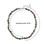 EVER TRUE Moosachat Halskette ca. 45 cm 316L Edelstahl ca. 145.00 ct