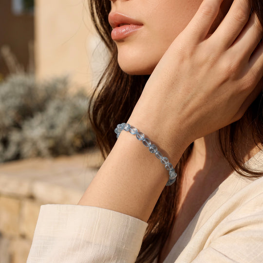 Santa Maria Farbe Aquamarin Armband ca. 20 cm 316L Edelstahl ca. 30.00 ct