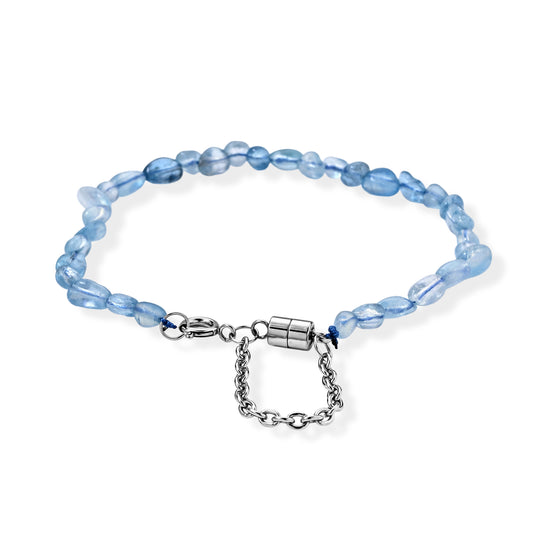 Santa Maria Farbe Aquamarin Armband ca. 20 cm 316L Edelstahl ca. 30.00 ct