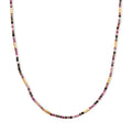 Hämatit, Mehrfarbig-Turmalin Halskette ca. 50 cm 316L Edelstahl ca. 45.00 ct
