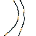 Hämatit,Lagunen Turmalin Halskette ca. 50 cm 316L Edelstahl ca. 45.00 ct