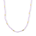 Hämatit, Kunzit Halskette ca. 50 cm 316L Edelstahl ca. 45.00 ct