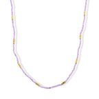 Hämatit, Kunzit Halskette ca. 50 cm 316L Edelstahl ca. 45.00 ct