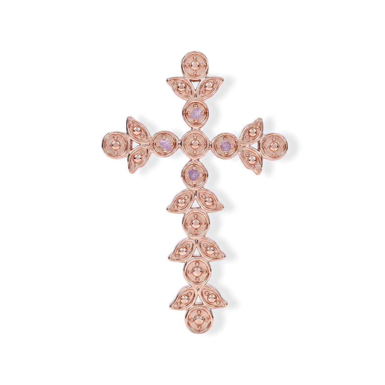 D'Joy Anhänger mit rosa Diamantakzenten, 925 Silber 750 Roségold Vermeil
