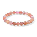 Flexibles mehrfarbiges Blumenachat Armband - 100 ct.