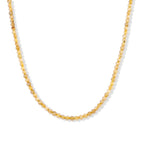 D'Joy Golden strahlen Quarz Halskette ca. 50 cm 925 Silber Vergoldet ca. 90,00 ct.