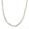 Zitronen Quarz Halskette ca. 50 cm + 5 cm Extender 316L Edelstahl ca. 190,00 ct.