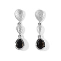 D'Joy Alexandrit Quarz Triplette Ohrringe 925 Silber Platiniert ca. 1,76 ct.