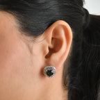 D'Joy Alexandrit Quarz Triplette Ohrringe 925 Silber Rhodiniert ca. 4.32 ct