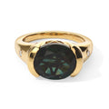EVER TRUE Alexandrit Quarz Triplette, Weißer Diamant Ring Reine Bronze (Größe 17.00) ca. 5,27 ct