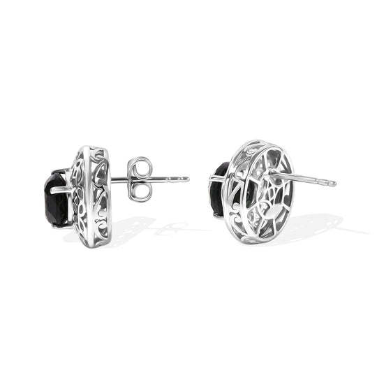 D'Joy Alexandrit Quarz Triplette Ohrringe 925 Silber Rhodiniert ca. 4,62 ct.