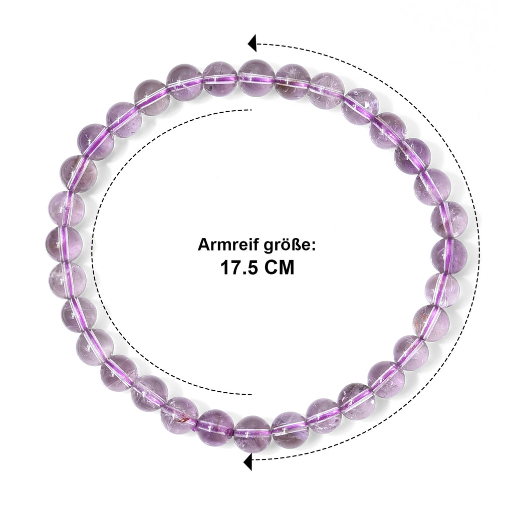 Flexibles Rose de France Amethyst Armband (17.5-19cm) - 65 ct.