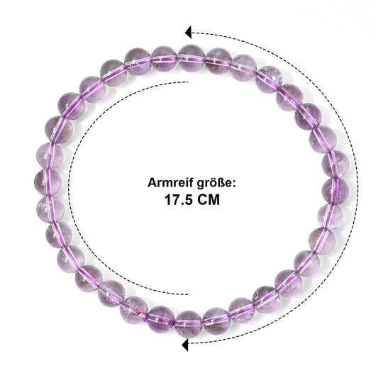 Rose de France Amethyst Armband 18 cm ca. 45,00 ct.