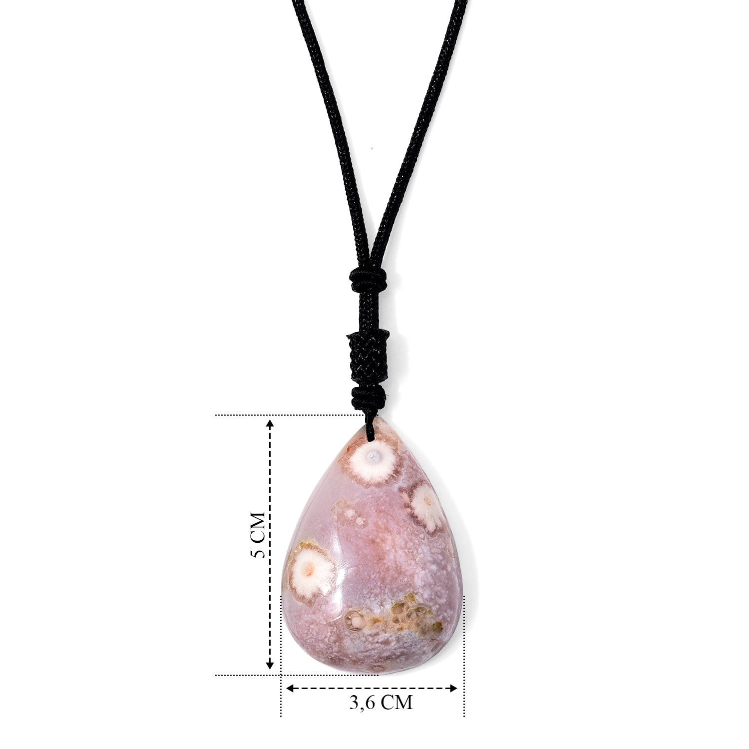 Mehrfarbige Blumenachat (30-40mm) flexible Halskette - 150 ct.