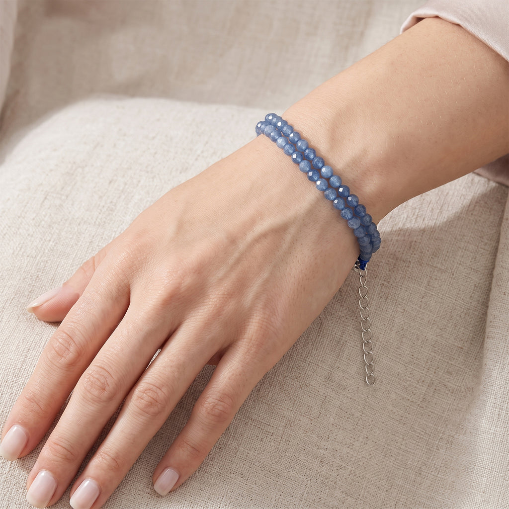 Santamaria Aquamarin Armband ca. 18 cm + 5 cm Extender 316L Edelstahl ca. 20,00 ct.