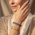 Santamaria Aquamarin Armband ca. 18 cm + 5 cm Extender 316L Edelstahl ca. 20,00 ct.