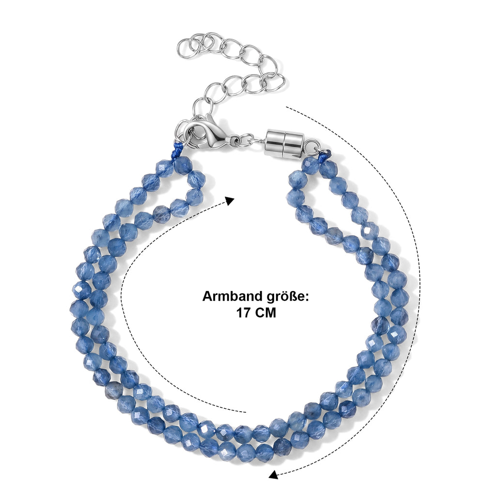 Santamaria Aquamarin Armband ca. 18 cm + 5 cm Extender 316L Edelstahl ca. 20,00 ct.