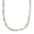 Beryll Halskette ca. 50 cm 316L Edelstahl Goldton ca. 160,00 ct.