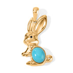 EVER TRUE Sleeping Beauty Türkis, Schwarzer Spinell Anhänger Reine Bronze ca. 2,54 ct.