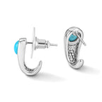 EVER TRUE AA Sleeping Beauty Türkis Ohrringe 316L Edelstahl ca. 1.20 ct